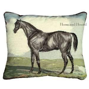 Jackson, Portrait of Champion Racehorse Pillow 