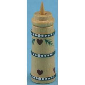   Dollhouse Miniature Old Fashioned Stenciled Butter Churn: Toys & Games