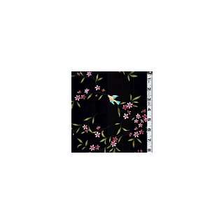    Pink/Black Floral Poplin   Apparel Fabric: Arts, Crafts & Sewing