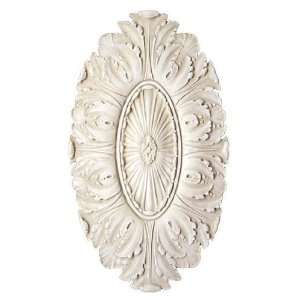  italian oval wall plaque in museum white