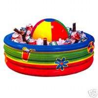 INFLATABLE BEACH BALL PARTY COOLER   NEW!  