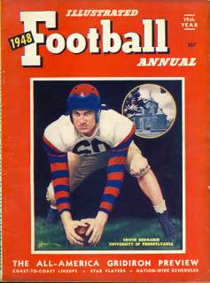 1948 Illustrated Football Annual Chuck Bednarik Penn  