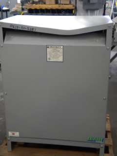 UNUSED 75KVA 480 208Y/120 VAC K FACTOR TRANSFORMER  