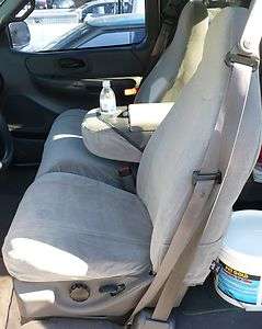 2001 2003 Ford F150 Front Row Exact Seat Covers in Gray Velour  