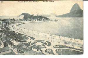 Beira mar Botafago Rio de Janeiro Brazil postcard  