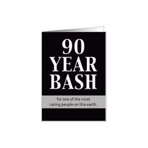  Birthday Invitation   90 Year Bash (Male) Card: Toys 