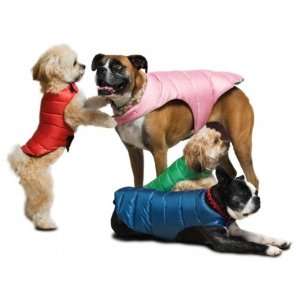   04 XXS XX Small Reversible Puffer Jacket   Pink to Green: Pet Supplies