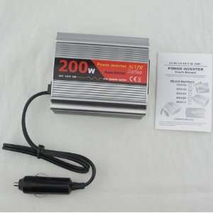   200W DC12V AC 110V Car Power Inverter Converter Adapter with USB Cable