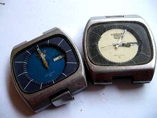 Seiko 6309 automatic square case watches for parts  