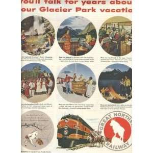 Great Northern Western Star to Glacier Magazine Ad 1948