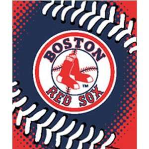  Boston Red Sox Royal Plush Raschel MLB Blanket (Stitching 
