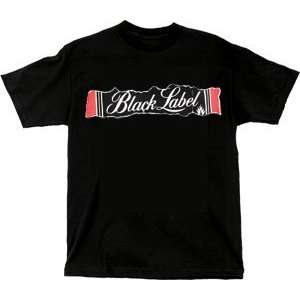  Black Label T Shirt: Old Box [Small] Black: Sports 