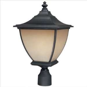   Light Outdoor Post Lantern in Matte Black (Set of 2): Home Improvement