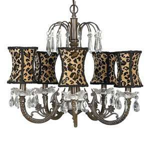  Jubilee 7043 2718 5 Light Leopard Hourglass Chandelier 