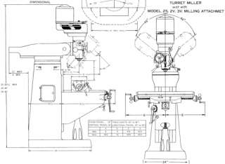 COMET 2S, 2V, 3V, 3KV, 2KS Milling Machine Parts Manual  