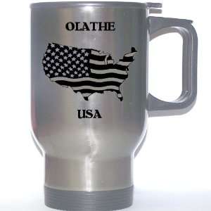  US Flag   Olathe, Kansas (KS) Stainless Steel Mug 