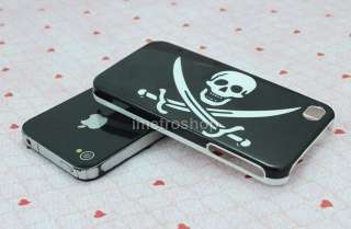 Tricky Skull Pirate Cool Knife Sword Hard Case Back Cover FOR Apple 
