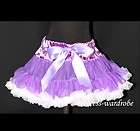 Dark Purple Zebra Pettiskirt Girl Skirt Dance Tutu 6 8Y  
