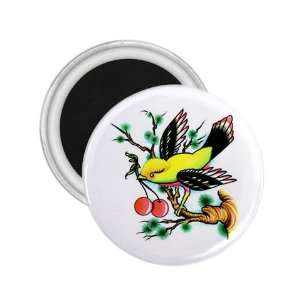  NEW Tattoo Sparrow Bird Fridge Souvenir Magnet 2.25 Free 