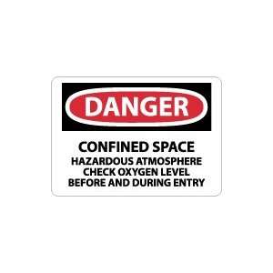   Space Hazardous Atmosphere. . . Safety Sign: Home Improvement