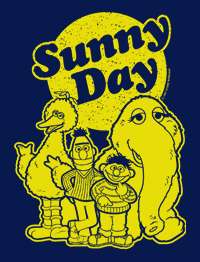 SUNNY DAY Vintage 80s Sesame Street 2102 T Shirt ernie  