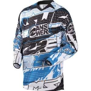    ANSWER ALPHA AIR MX MOTOCROSS DIRT JERSEY BLUE/WHITE SM Automotive