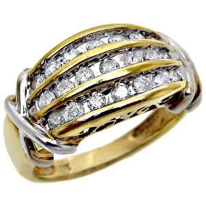  Ladies .80ct Round Diamond Wedding Ring Band in 14k Yellow 
