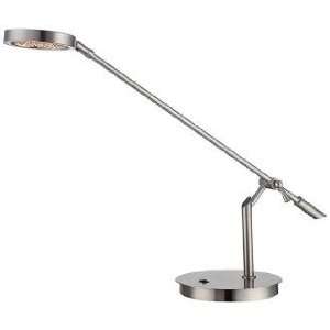  Lite Source Eton Polished Steel LED Desk Lamp: Home 