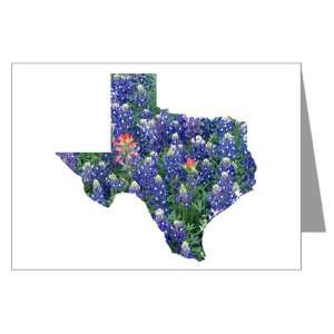  Greeting Card Bluebonnets Texas Shaped 