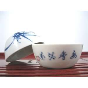  Small, Blue Orchid, Pu Erh Cup