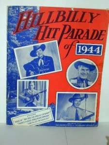 Hillbilly Hit Parade of 1944 Songbook Star Cover Photos  