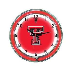  Texas Tech Red Raiders Neon Wall Clock   18
