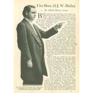  1913 J W Bailey Texas Senator 