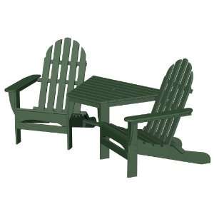  Polywood Adirondack Tete A Tete in Green: Home & Kitchen