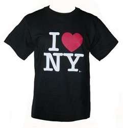 Love New York T Shirt, Officially Licensed Crewneck Unisex Tee Black 