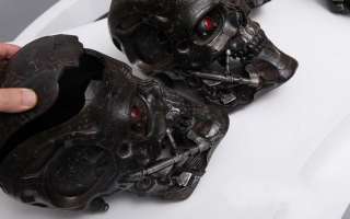 Rare Terminator Salvation T600 Skull Replica Resin Trinket Storage Box 