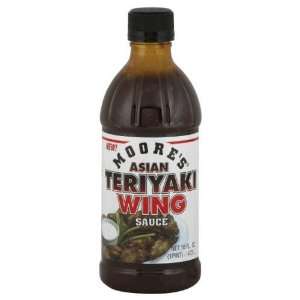  Moore, Sauce Wing Teriyaki Asian, 16 FO (Pack of 12 