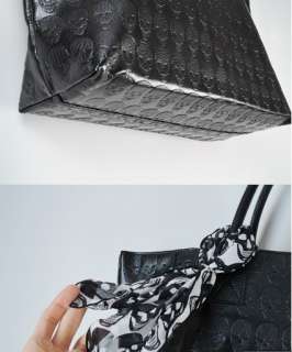 Womens Skull Handbags Carry purse wallet new Bags Black Purse Extra 