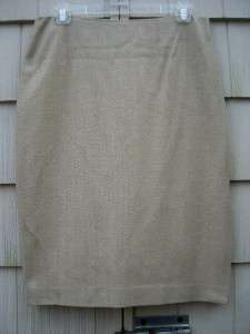 Ralph Lauren Black Label Herrinbone Cashmere Bld Skirt  