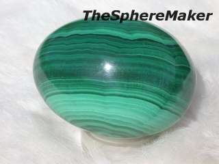 Siaz MALACHITE EGG LARGE GREEN STONE ball/sphere 2.2T  