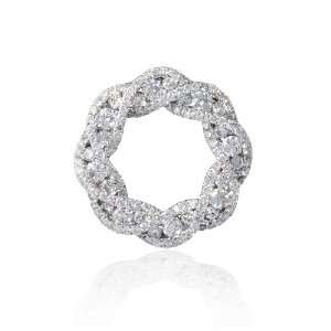  Diamond 18k White Gold Pendant: Jewelry
