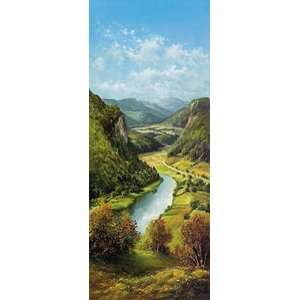  Carpathian River Scene II Poster Print
