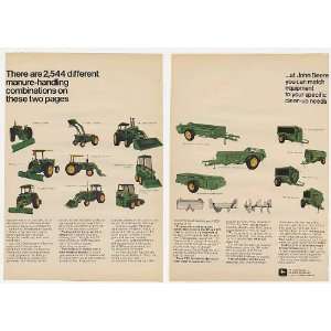  1974 John Deere Manure Handling Equipment 2 Page Print Ad 
