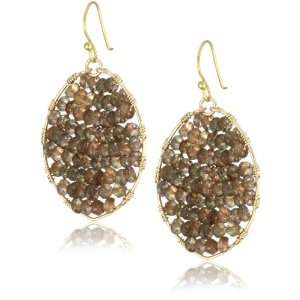 Wendy Mink Bond Filled Natural Oval Earrings: Jewelry
