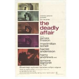  Deadly Affair (1967) 27 x 40 Movie Poster Style A