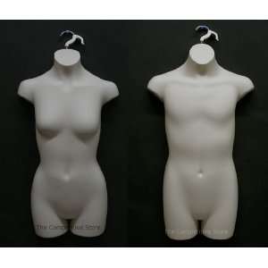  Teen Boy & Girl Dress Mannequin Body Forms Set   Flesh 
