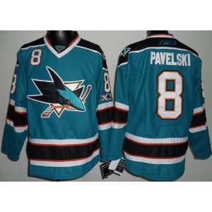 com Joe Pavelski Jersey San Jose Sharks #8 Blue Jersey Hockey Jersey 