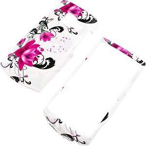  Purple Flowers White Protector Case for Nokia X2: Cell 