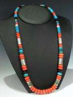   beads Treasure necklace by Navajo master silversmith Tommy Singer