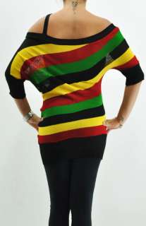  look with added bright red, yellow and green color block. The black 